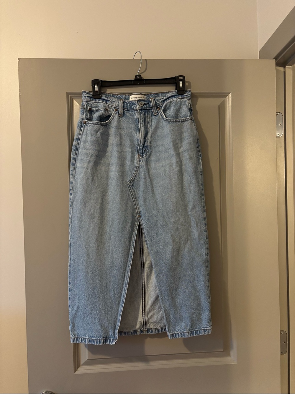 Abercrombie Light Wash Blue Women's Denim Jeans Skirt